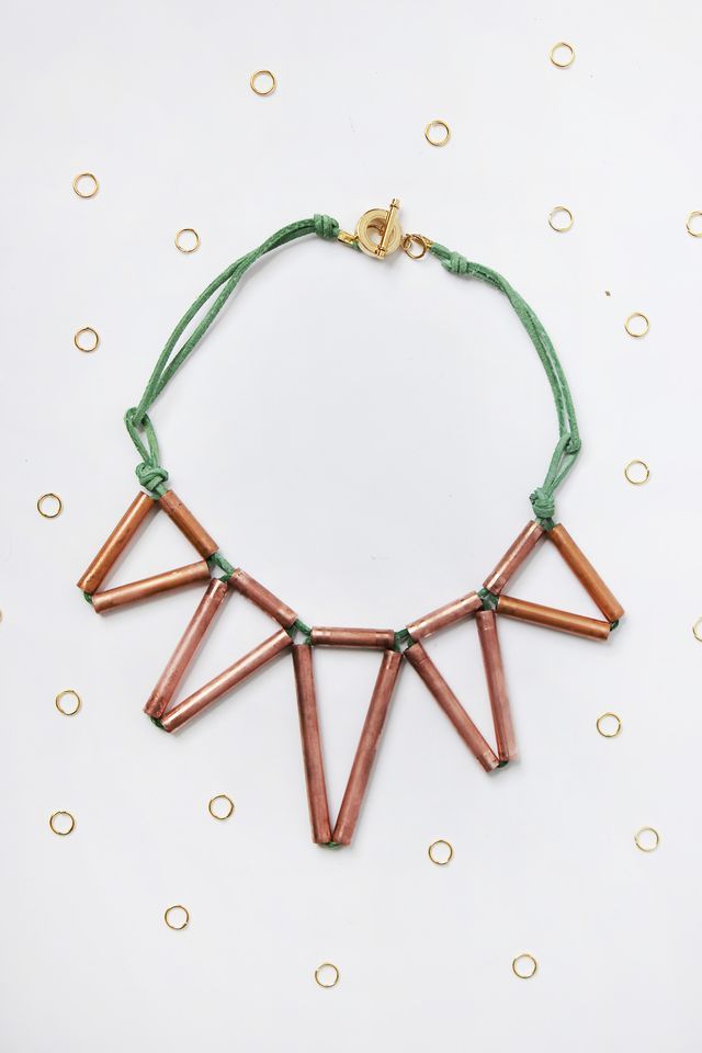 Geometric Copper Necklace