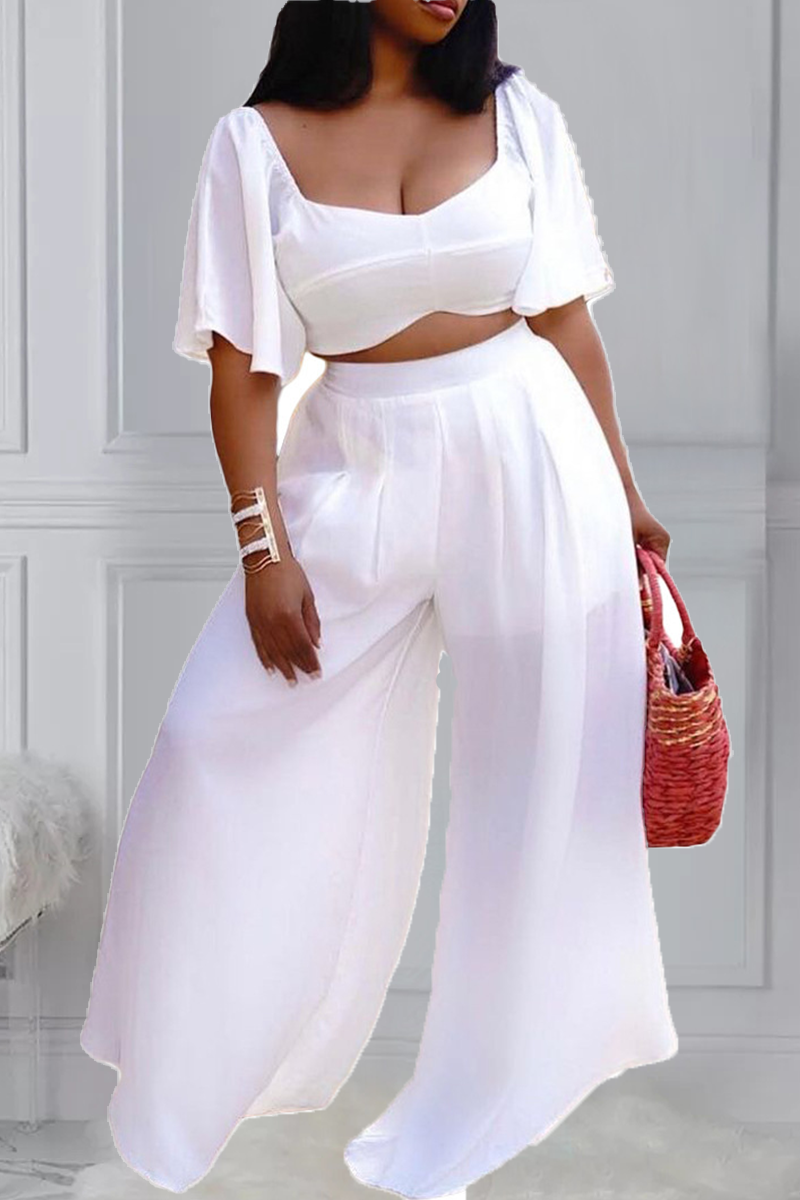 All-White Plus Size Outfits