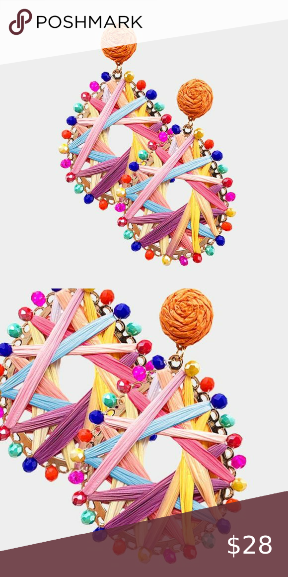 Colorful Raffia Bracelet
