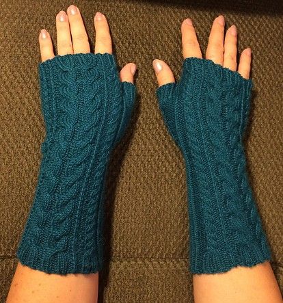 DIY Lattice Knit Wrist Warmers