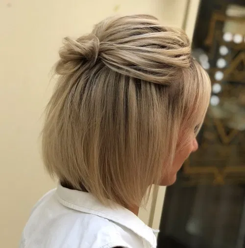 Knotted Half Updo